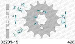 Pignone AFAM 33201-15 passo 428 KAWASAKI KE 125 1976  -1984  