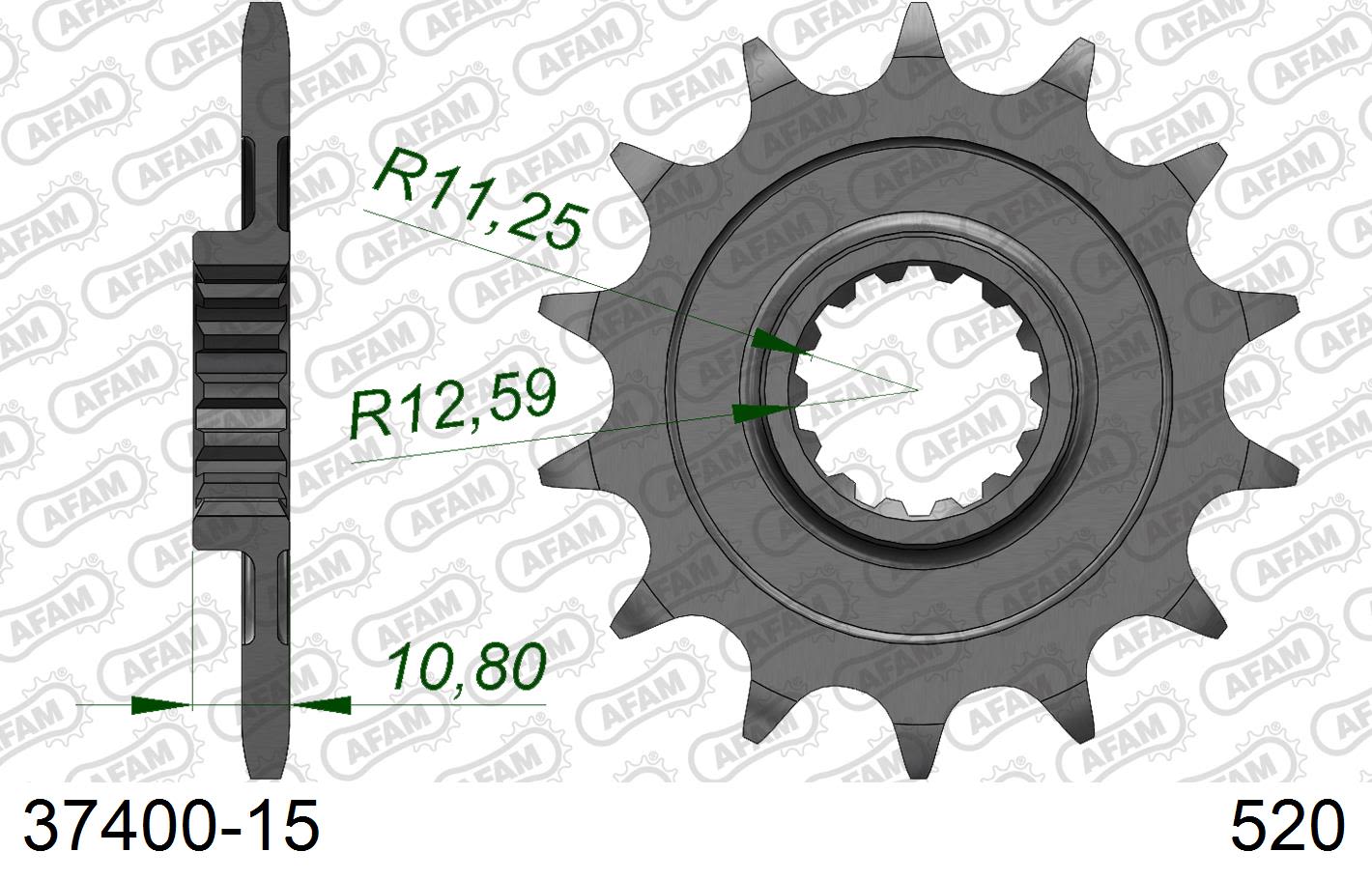 Pignone AFAM 37400-15 passo 520 APRILIA RXV 450 2006  -2008  