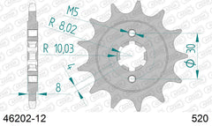 Pignone AFAM 46202-12 passo 520 CAGIVA WMX 125 1989  -1992  