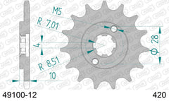 Pignone AFAM 49100-12 passo 420 DERBI 50 SENDA-R 1996  -1999  