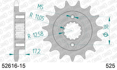 Pignone AFAM 52616-15 passo 525 DUCATI 796 HYPERMOTARD 2010  -2012  