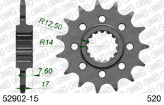 Pignone AFAM 52902-15 passo 520 DUCATI V4R 998 PANIGALE (FOR SPROCKET CARRIER PCD4) 2019  -2020  