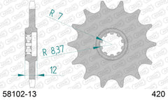 Pignone AFAM 58102-13 passo 420 ROXON 50 SM DUEL 2006  -2007  