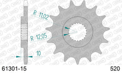 Pignone AFAM 61301-15 passo 520 APRILIA ETX 350 TUAREG 1985  -1987  