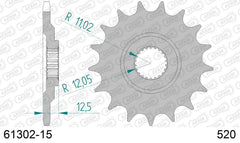 Pignone AFAM 61302-15 passo 520 APRILIA ETX 4.35 1988