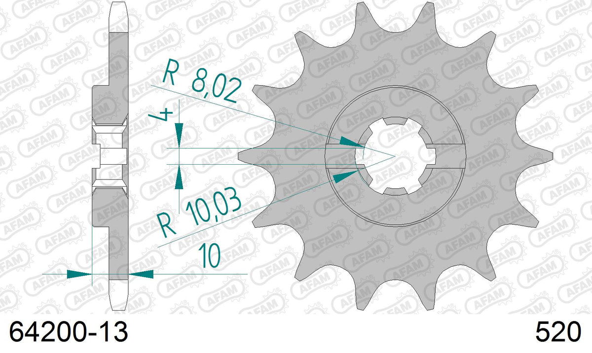 Pignone AFAM 64200-13 passo 520 HUSQVARNA WR 125 1995  -1997  