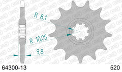 Pignone AFAM 64300-13 passo 520 HUSQVARNA CR 125 1977  -1982  