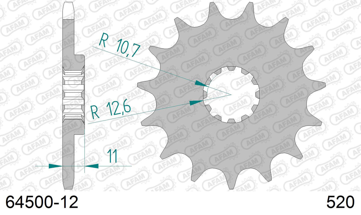 Pignone AFAM 64500-12 passo 520 HUSQVARNA TC 250 2006  -2008  