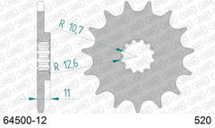 Pignone AFAM 64500-12 passo 520 HUSQVARNA TC 250 2006  -2008  