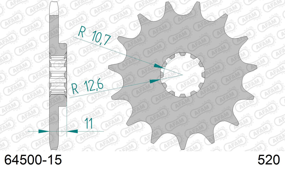 Pignone AFAM 64500-15 passo 520 HUSQVARNA CR 250 1998  -1999  