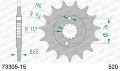 Pignone AFAM 73305-15 passo 520 HUSQVARNA 401 SVARTPILEN 2017  -2023  