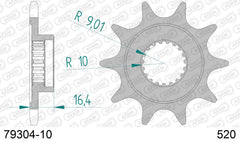 Pignone AFAM 79304-10 passo 520 MONTESA/HONDA 250 4RT COTA 2005  -2010  