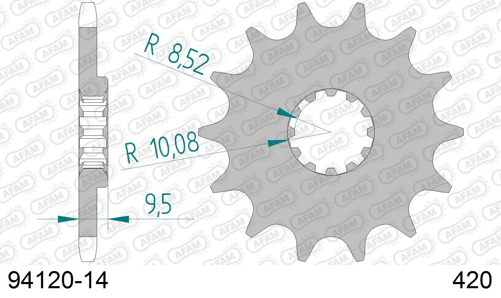 Pignone AFAM 94120-14 passo 420 GAS-GAS MC 65 2021  -2023  