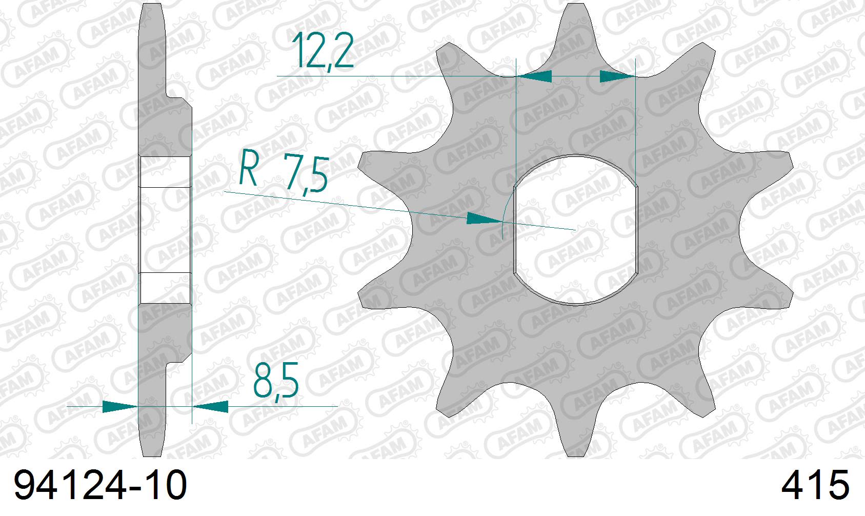 Pignone AFAM 94124-10 passo 415 GAS-GAS MC 50 2021  -2023  