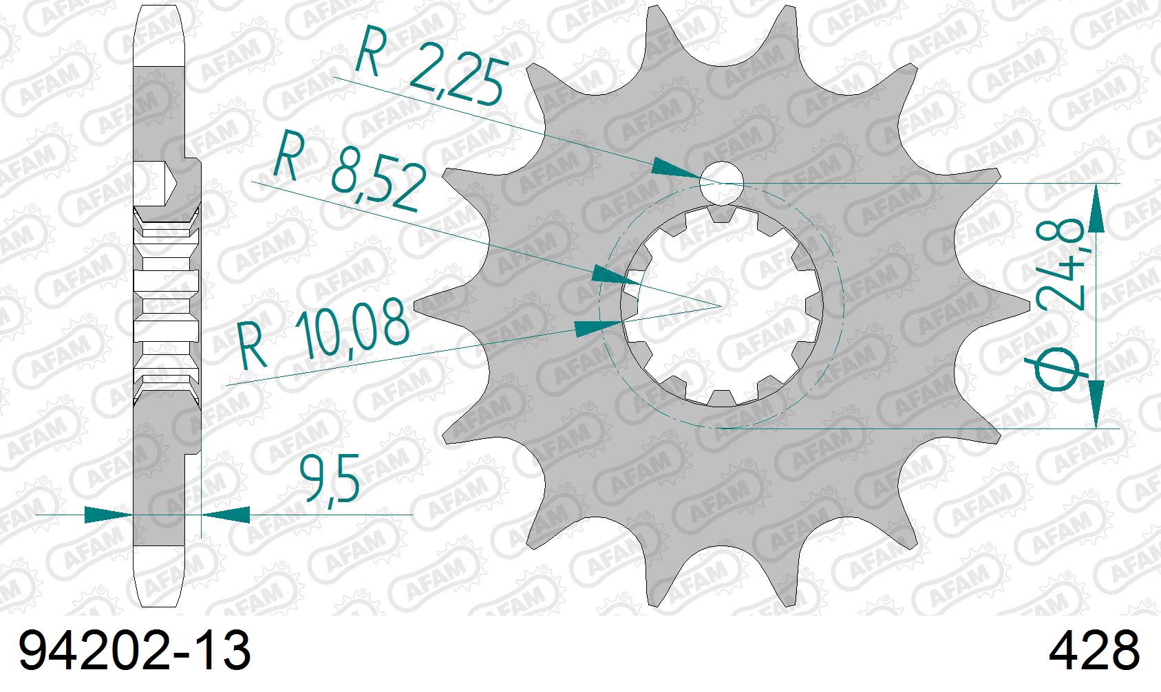 Pignone AFAM 94202-13 passo 428 BETA RR 50 SUPERMOTO 2001