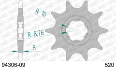 Pignone AFAM 94306-09 passo 520 SHERCO 1,25 TRIAL 1.25CC 2003  -2005  