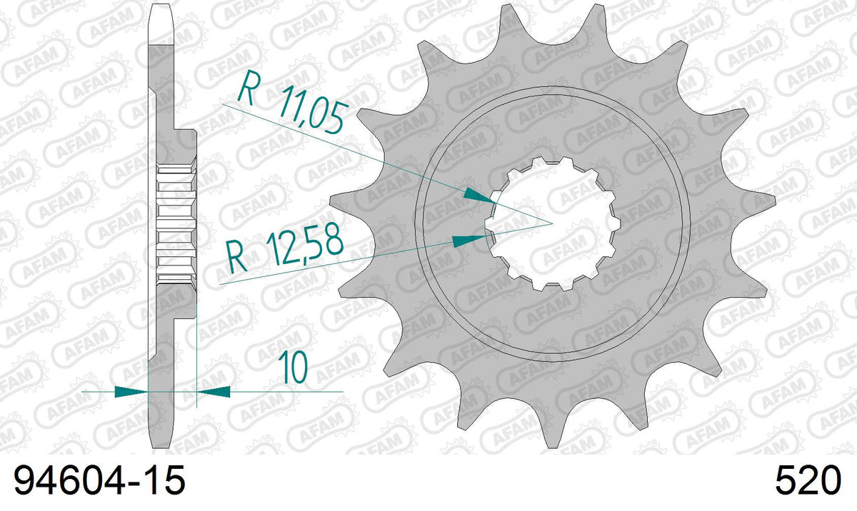 Pignone AFAM 94604-15 passo 520 MV AGUSTA F4 750 AGO 2004