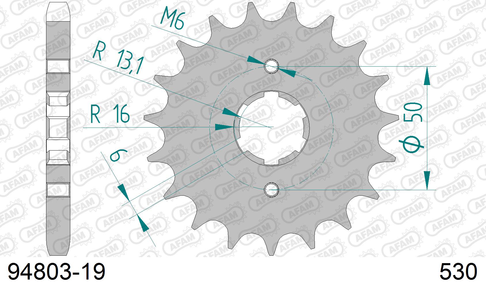 Pignone AFAM 94803-19 passo 530 LAVERDA 1000 SFC 1985  -1986  