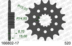 Pignone AFAM 166802-17 Passo 520 BMW M 1000 RR 2021  -2022  