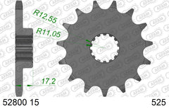 Pignone AFAM 52800-15 Passo 525 DUCATI MULTISTRADA V2 - S 2022