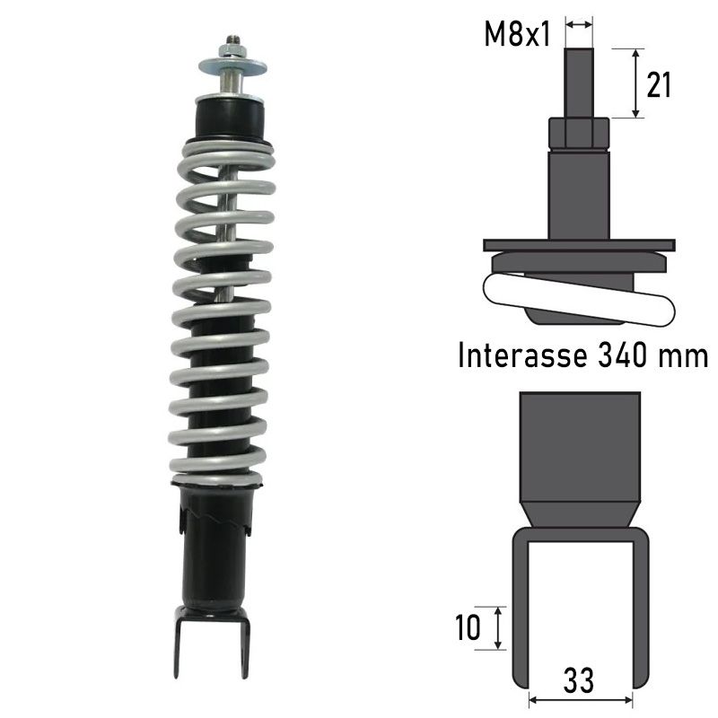 Ammortizzatore Posteriore PIAGGIO ZIP 50cc