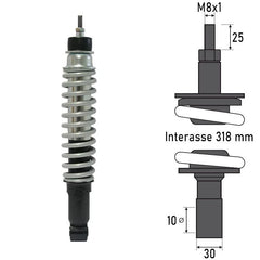 Ammortizzatore Posteriore PIAGGIO LIBERTY 125/150/200cc