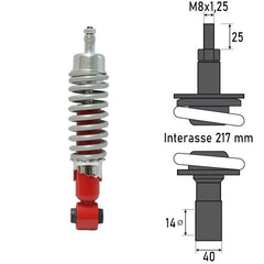 Ammortizzatore Anteriore PIAGGIO VESPA SPECIAL 50cc/ET3 125cc