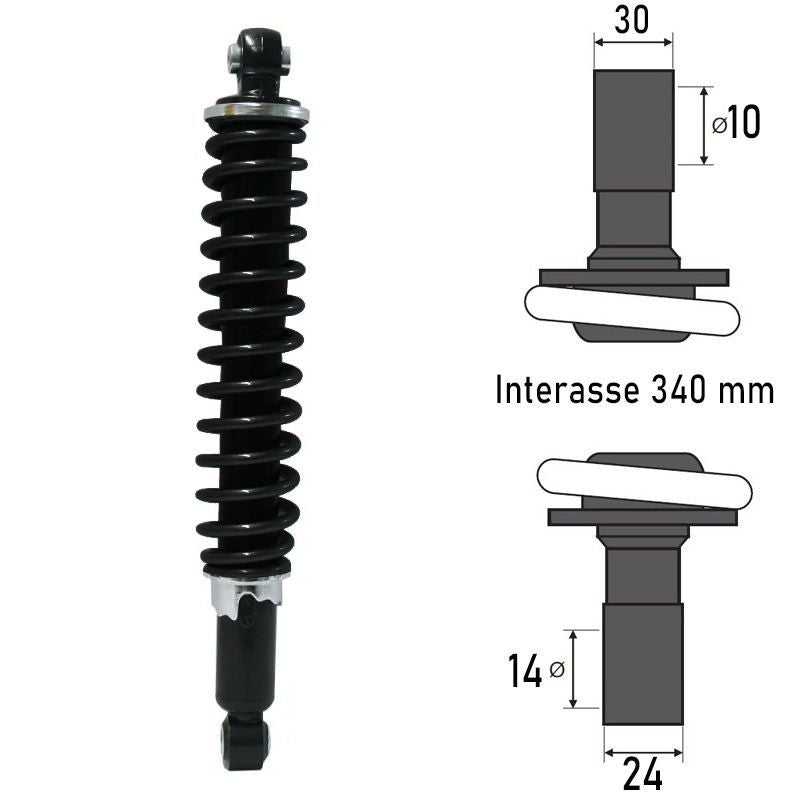 Ammortizzatore Posteriore PIAGGIO BEVERLY TOURER 125/250/300cc