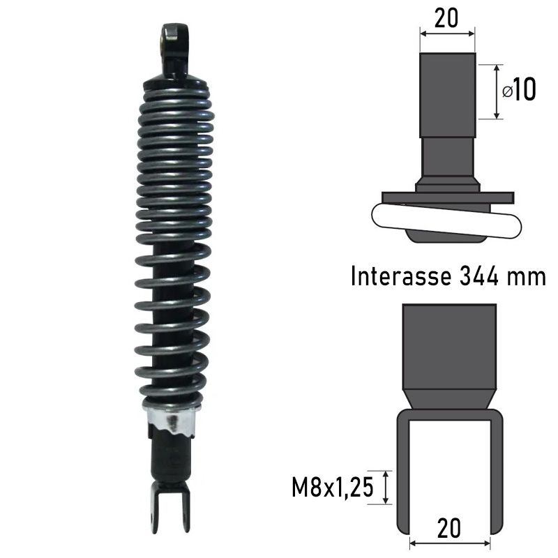 Ammortizzatore Posteriore MBK SKYLINER/YAMAHA MAJESTY 250cc