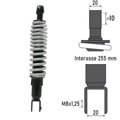 Ammortizzatore Posteriore MALAGUTI F10/F12 50cc