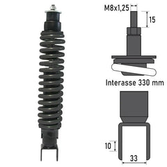 Ammortizzatore Posteriore PIAGGIO LIBERTY/VESPA ET2/ET4 50cc