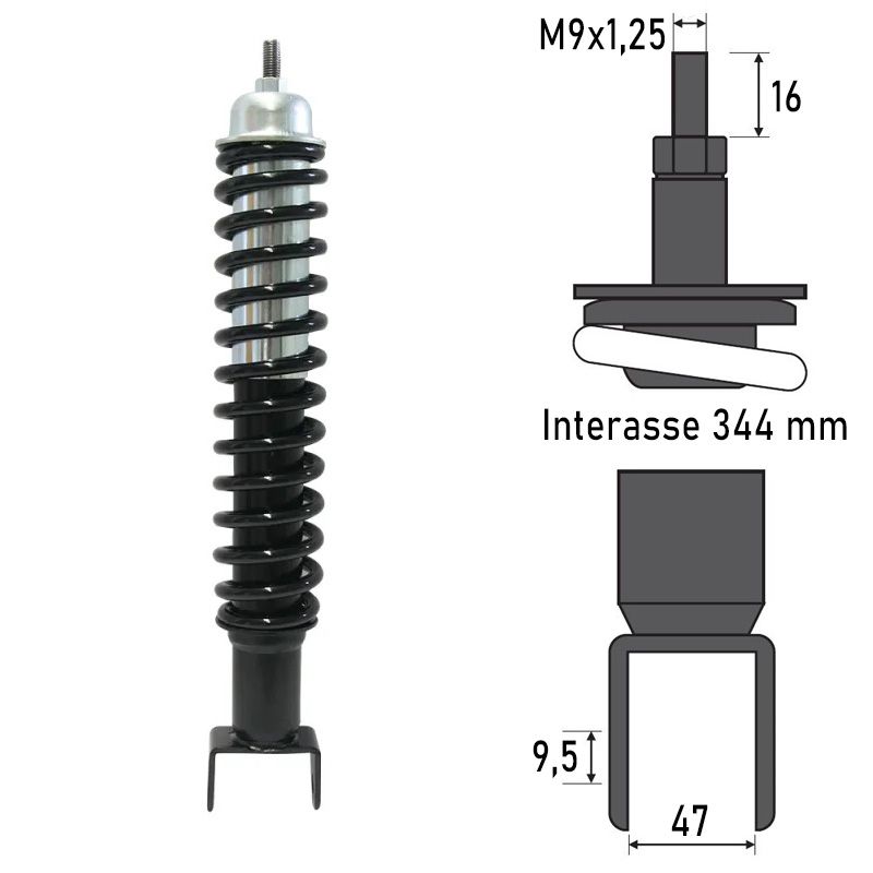 Ammortizzatore Posteriore PIAGGIO VESPA 50/125cc