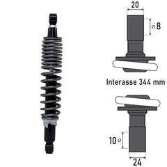 Ammortizzatore Posteriore APRILIA SCARABEO IE LIGHT 125/200cc