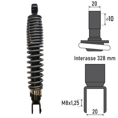 Ammortizzatore posteriore per Kymco People S 125/200 cc