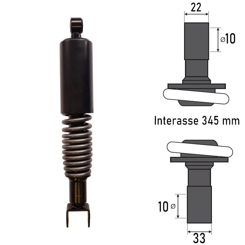 Ammortizzatore Posteriore APRILIA SCARABEO 4T 50/100cc