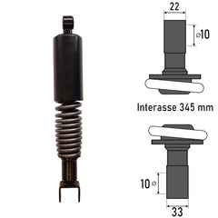 Ammortizzatore Posteriore APRILIA SCARABEO 4T 50/100cc