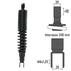 Ammortizzatore Posteriore YAMAHA VP X-CITY 250cc