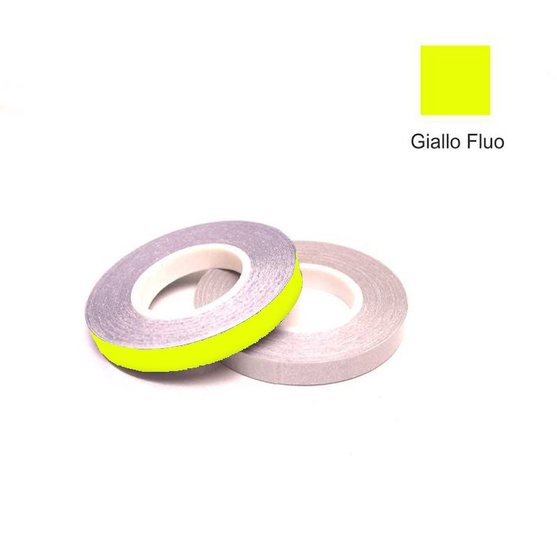 Decalco Stripe Cerchi - Giallo Fluo (7mm)