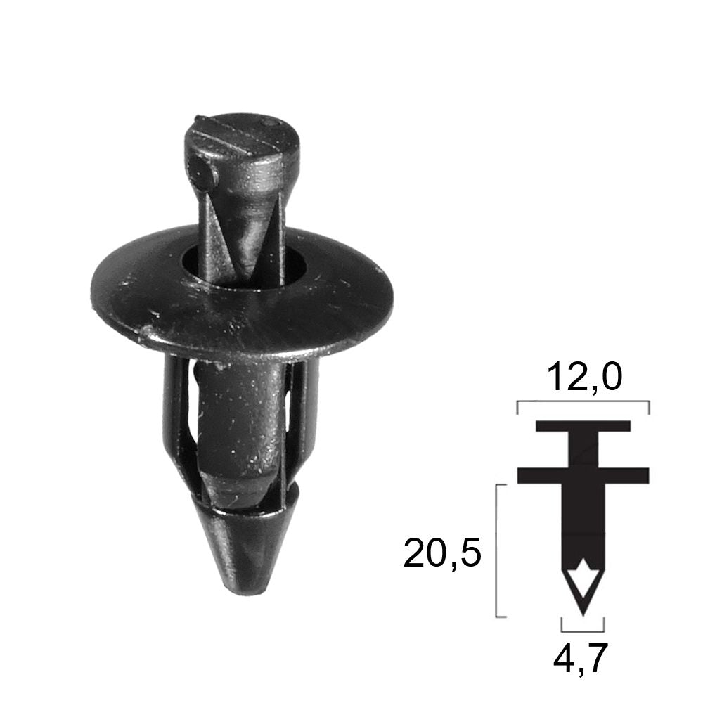 Rivetto in plastica KAWASAKI - Carena, Parafango