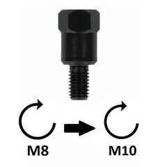 Adattatore Specchio - M8x1,25 DX (superiore) > M10x1,25 DX (inferiore)