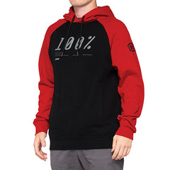 FELPA CON CAPPUCCIO 100% BARRAGE CHILI PEPPER/BLACK (TAGLIA XL)