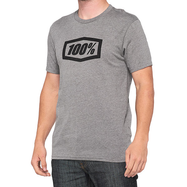 T-SHIRT 100% ESSENTIAL GUNMETAL HEATHER (TAGLIA XXL)