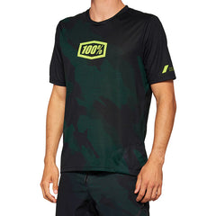 AIRMATIC LE MAGLIA A MANICHE CORTE BLACK CAMO - L