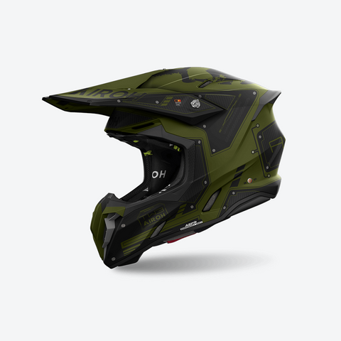 AIROH TWIST 3 Cross Motorcycle Enduro Helmet MILITARY graphics