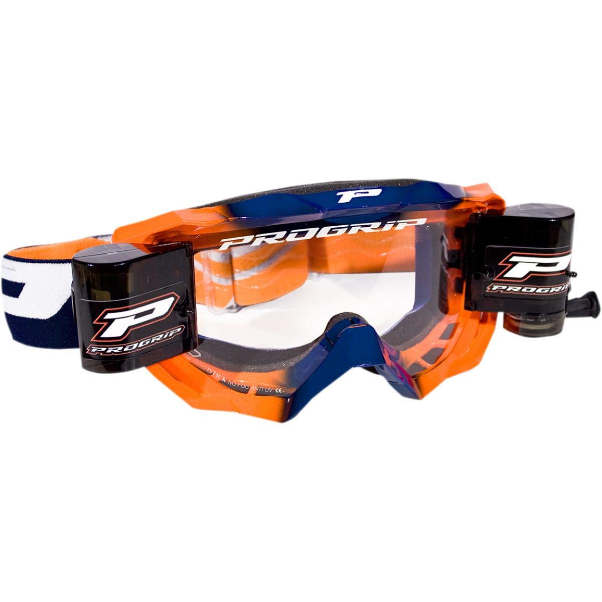 Maschera 3200-272 RO - Blu/Arancio Fluo, con Roll Off