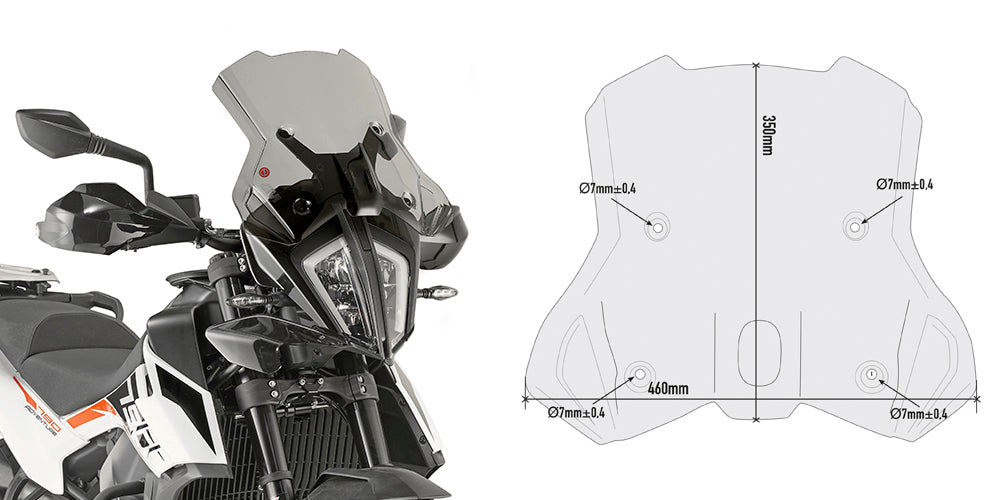 GIVI CUPOLINO KTM 790 ADV.ADV. R (2019) FUMÈ