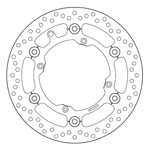 BREMBO disco freno Anteriore per Beta 400 RR, Husqvarna CR 125, 250, 300, 450, 510, 610 - 78B40814 1 disco