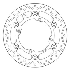 BREMBO disco freno Anteriore per Beta 400 RR, Husqvarna CR 125, 250, 300, 450, 510, 610 - 78B40814 1 disco