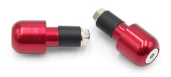 Set contrappesi manubrio V PARTS alluminio Ø13.5mm rosso