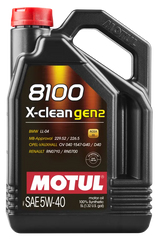 MOTUL 8100 X-CLEAN GEN2 5W40 5 Litri Olio Motore Auto per BMW MERCEDES e RENAULT